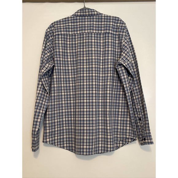 COLUMBIA Men’s L Cotton Plaid Shirt Button Down Collar - Picture 2 of 7